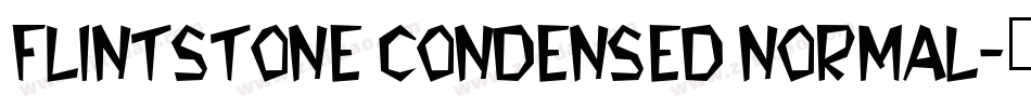 Flintstone Condensed Normal字体转换